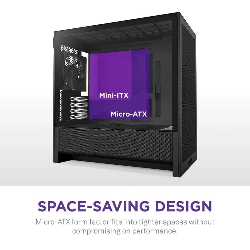 Case-NZXT-micro ATX-Mini-ITX-Black-Midi Tower-PC-CC-H31FB-01