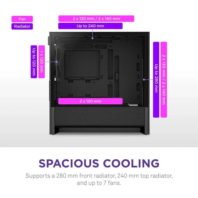 Case-NZXT-micro ATX-Mini-ITX-Black-Midi Tower-PC-CC-H31FB-01
