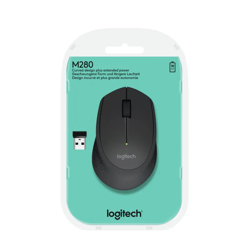 Mouse usb optical wrl m280-black 910-004287 logitech