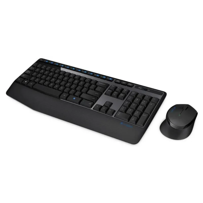 Logitech - MK345 - Keyboard and Mouse Set - Wireless - Mouse included - Batteries included - US - Black - USB - Wireless