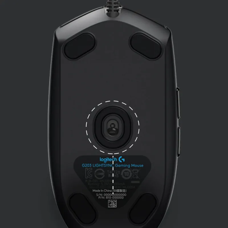 Mouse usb optical g203-black 910-005796 logitech