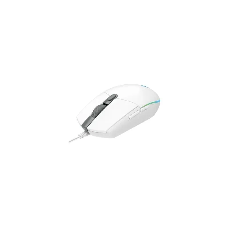 Mouse usb optical g203-white 910-005797 logitech