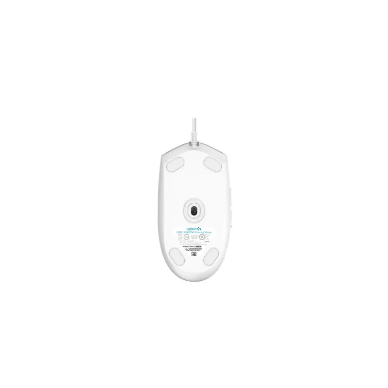 Mouse usb optical g203-white 910-005797 logitech