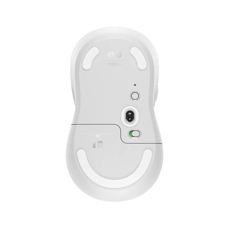 Mouse usb optical wrl m650-white larg 910-006238 logitech