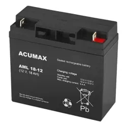 Battery 12v 18ah vrla-am18-12 acumax emu