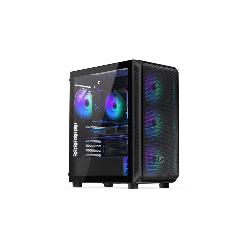 Case-ENDORFY-Arx 500 ARGB-MidiTower-Case product features Transparent panel-Not included-ATX-MicroATX-MiniITX-Colour