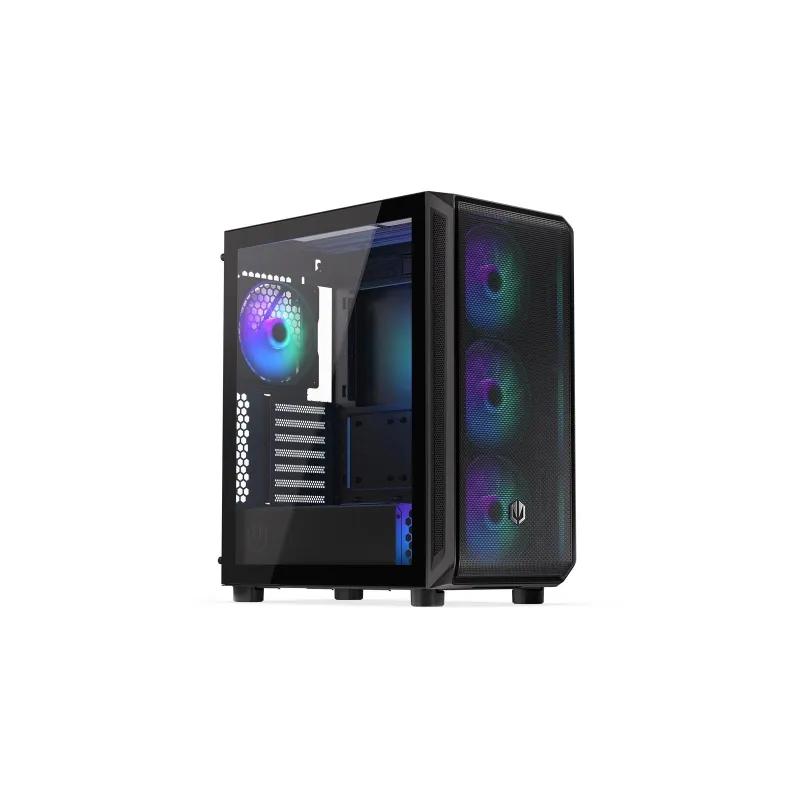 Case-ENDORFY-Arx 500 ARGB-MidiTower-Case product features Transparent panel-Not included-ATX-MicroATX-MiniITX-Colour