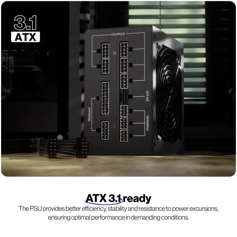 Power Supply-ENDORFY-SUPREMO FM6-850 Watts-Efficiency 80 PLUS GOLD-MTBF 100000 hours-EY7A012