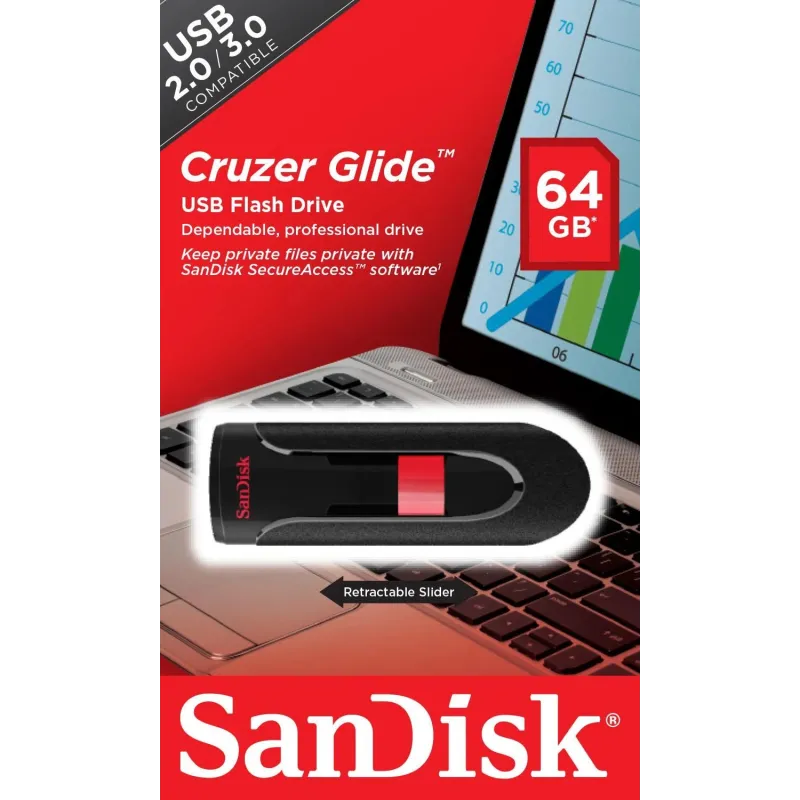 Memory drive flash usb2 64gb-sdcz60-064g-b35 sandisk