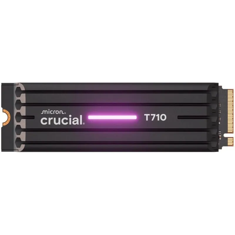 SSD-CRUCIAL-T710-4TB-M.2-PCIe Gen5-NVMe-Write speed 13800 MBytes-sec-Read speed 14900 MBytes-sec-TBW 2400 TB-CT4000T710SSD5