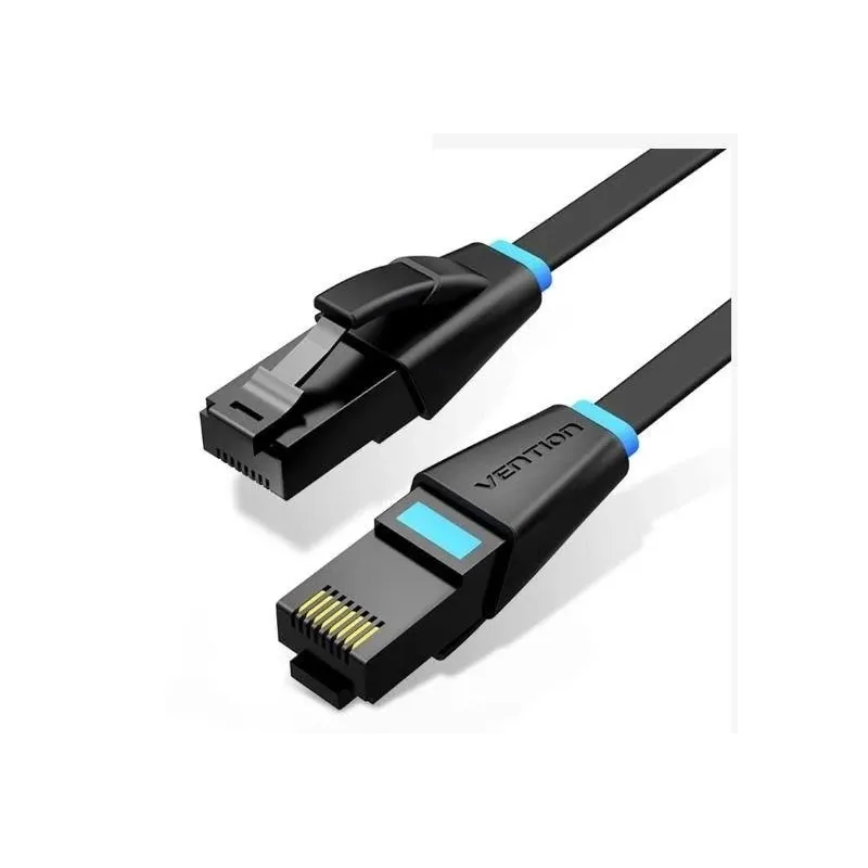 Patch cable cat.6 utp flat-1m black ibjbf vention