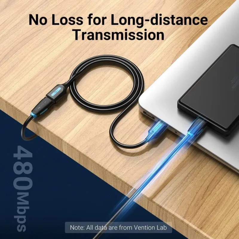 Cable usb2.0 male to female-3m black cbibi vention