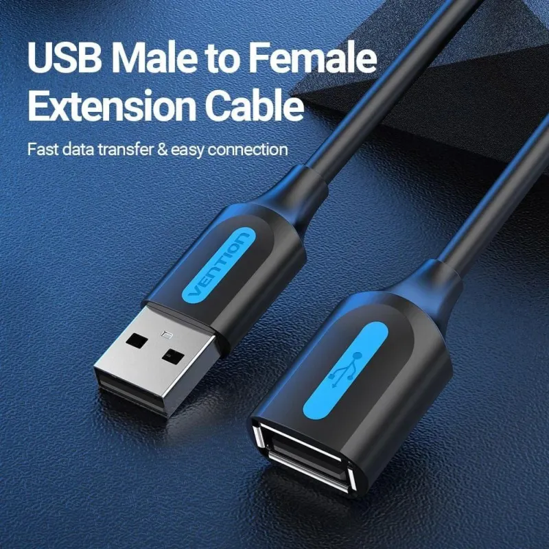 Cable usb2.0 male to female-3m black cbibi vention