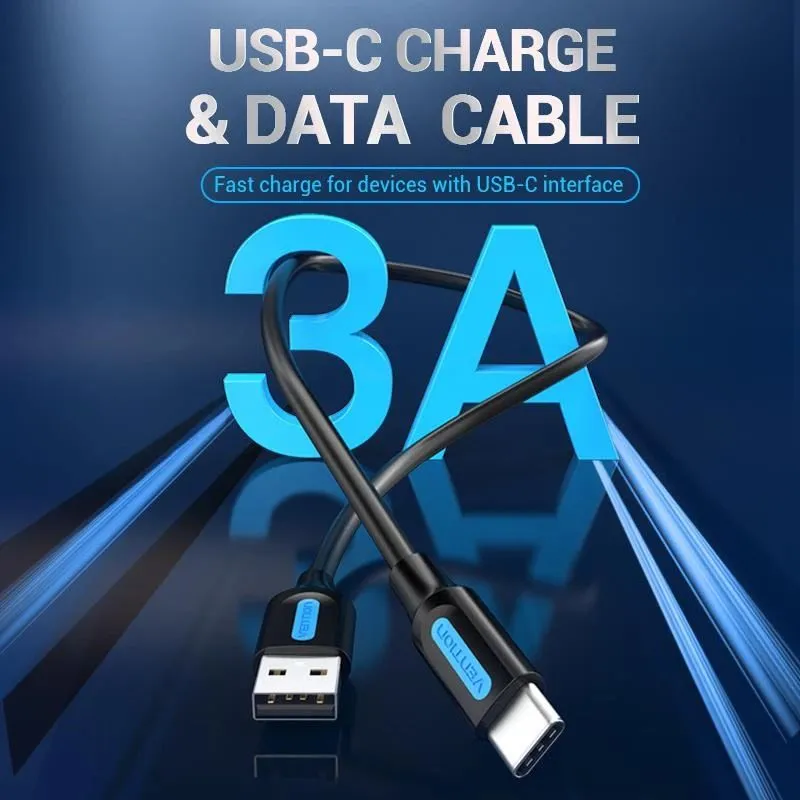 Cable usb-c to usb2.0-0.25m black cokbc vention