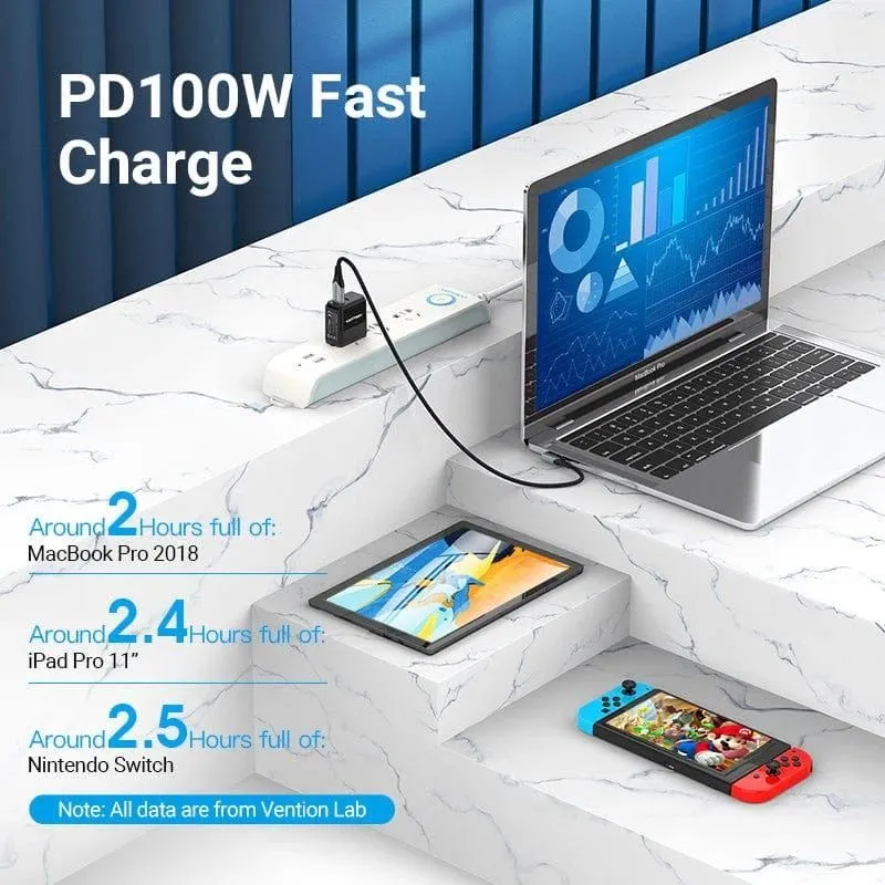 Cable usb-c to usb-c r.angle-1m gray takhf vention