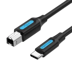 Cable usb-c to usb 2.0b-2m black cqubh vention