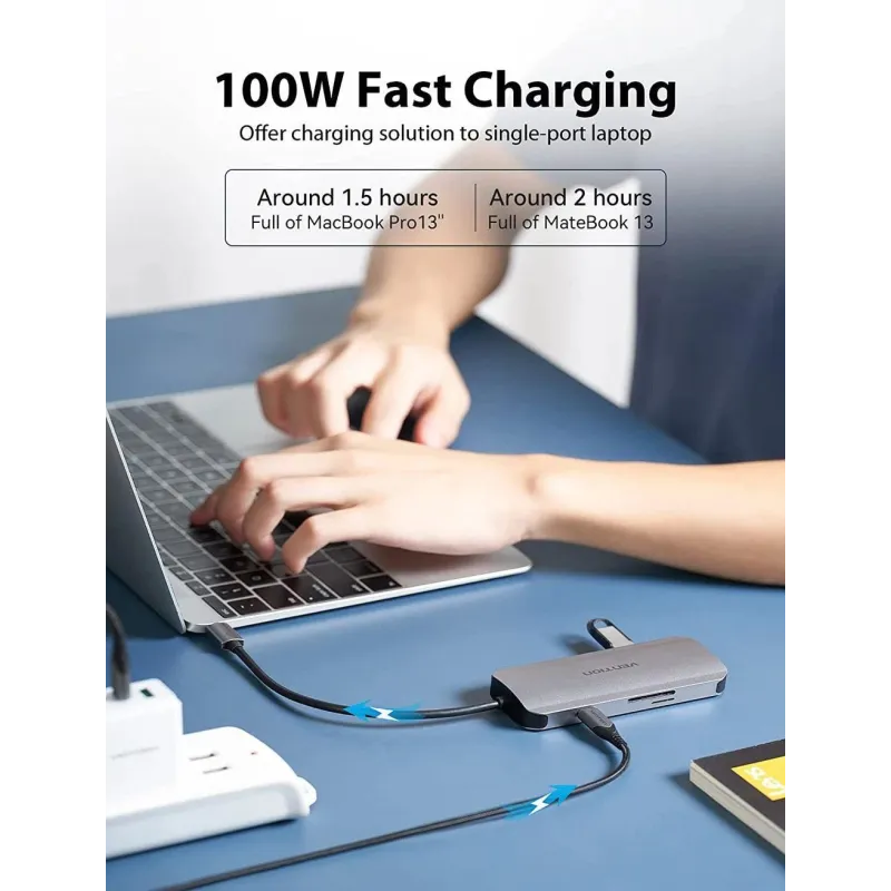 Nb acc docking station 7in1-usb-c 0.15m tojhb vention
