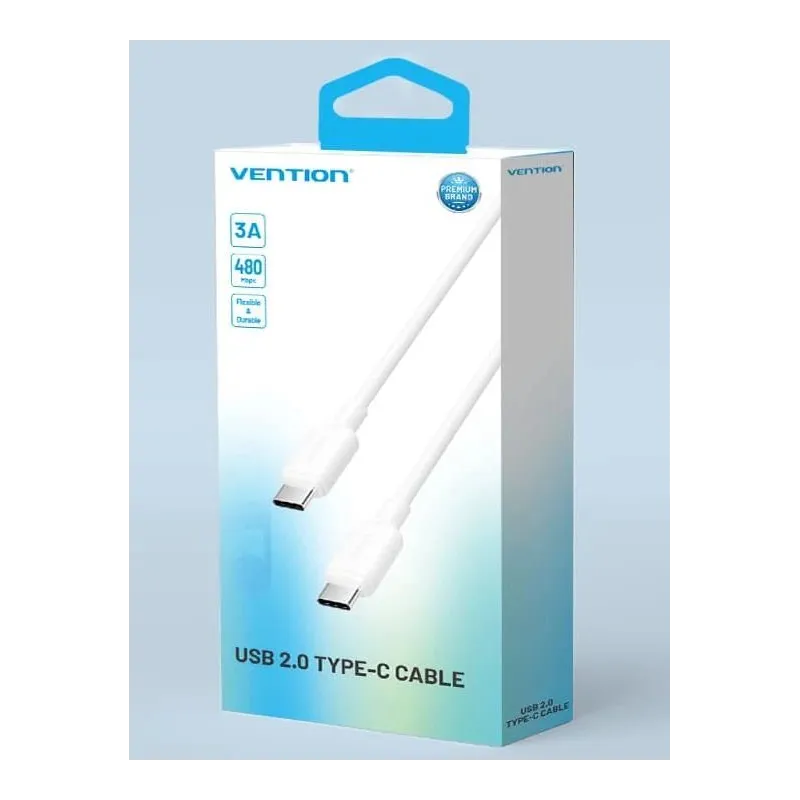 Cable usb-c to usb-c-1m white trcwf vention