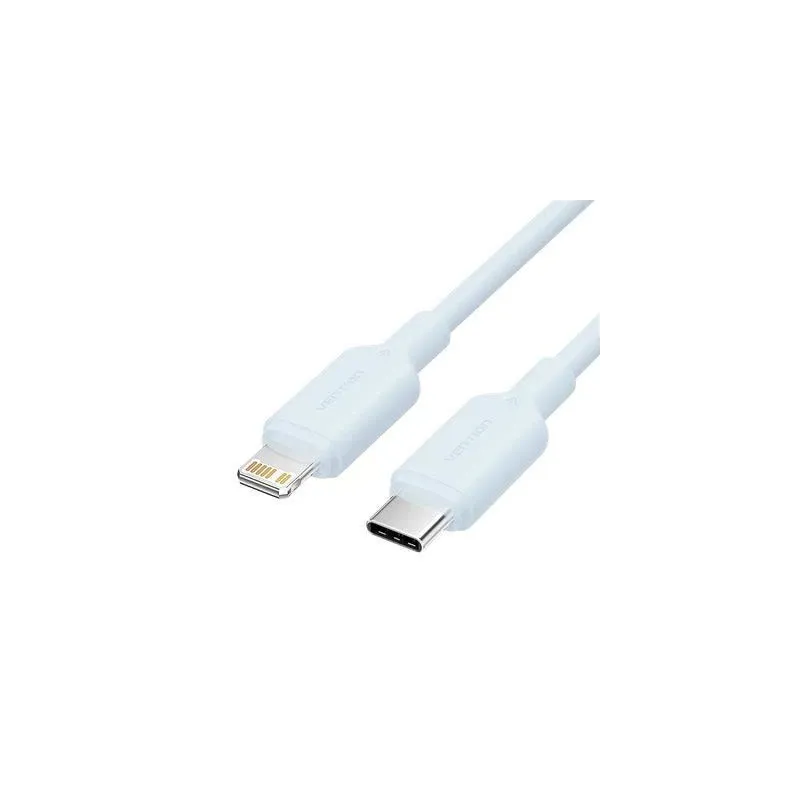 Cable usb-c to lightning-2m blue laksh vention