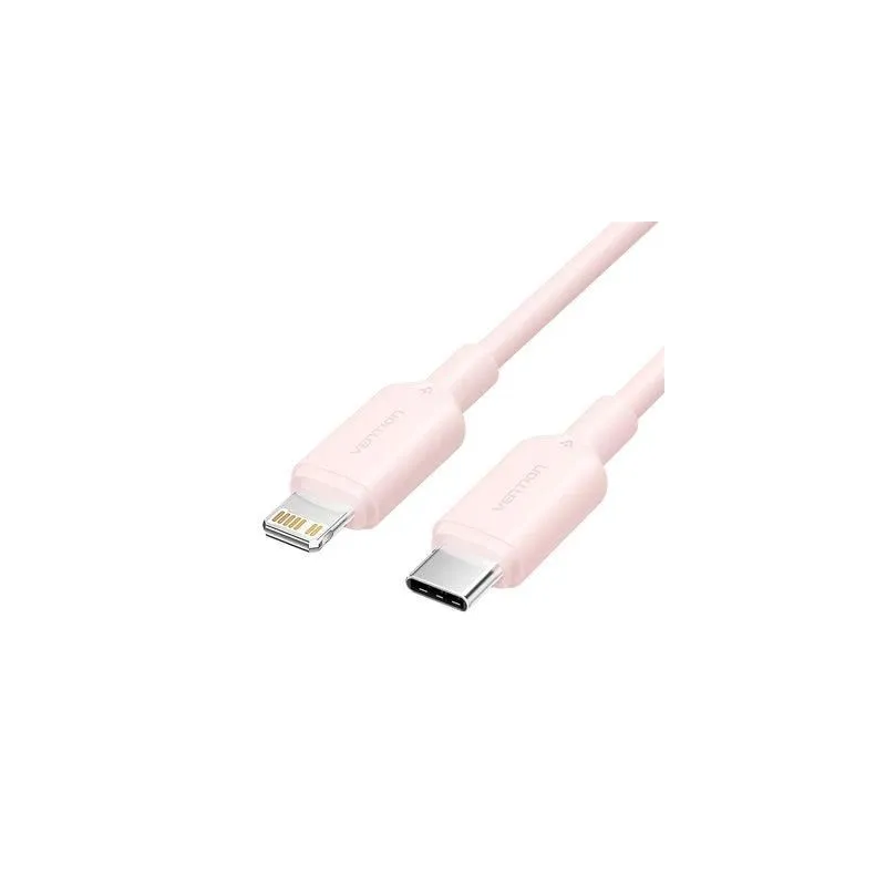 Cable usb-c to lightning-2m pink lakph vention