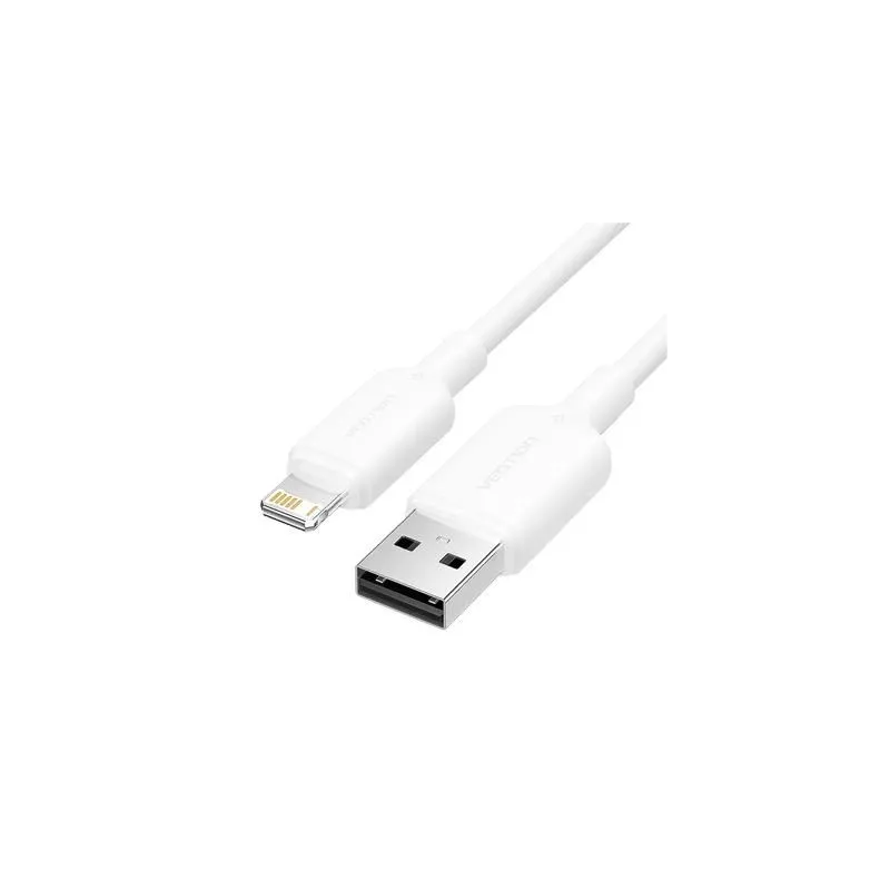 Cable usb2.0 to lightning-2m white lamwh vention