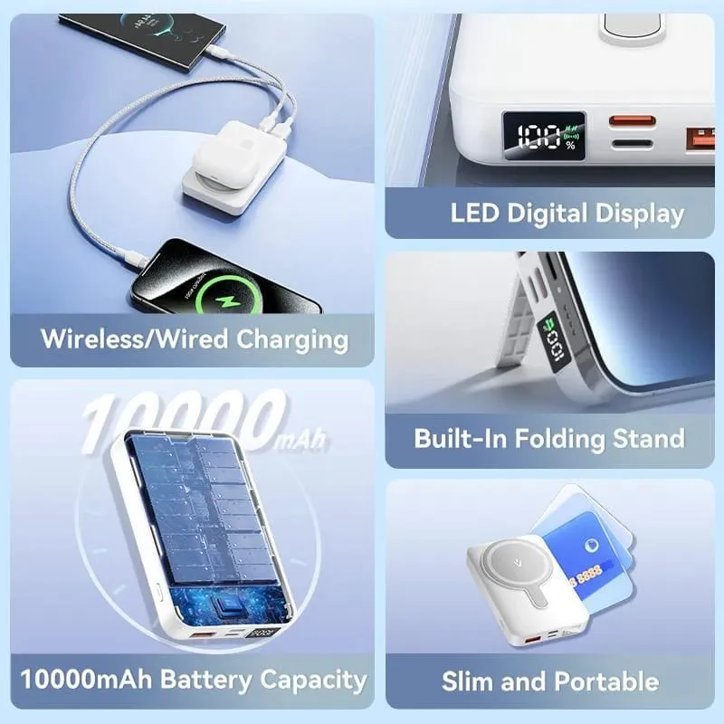 Power bank wrl 10000mah 22.5w-magnetic white fhtw0 vention