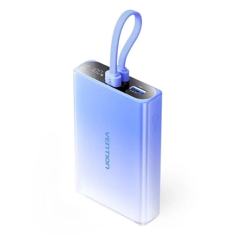 Power bank usb 10000mah 22.5w-blue fhzl0 vention
