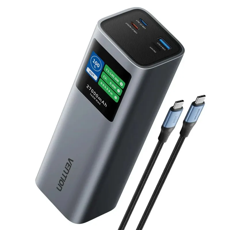 Power bank usb 27000mah 140w-fkeh0 vention