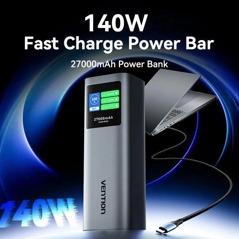 Power bank usb 27000mah 140w-fkeh0 vention