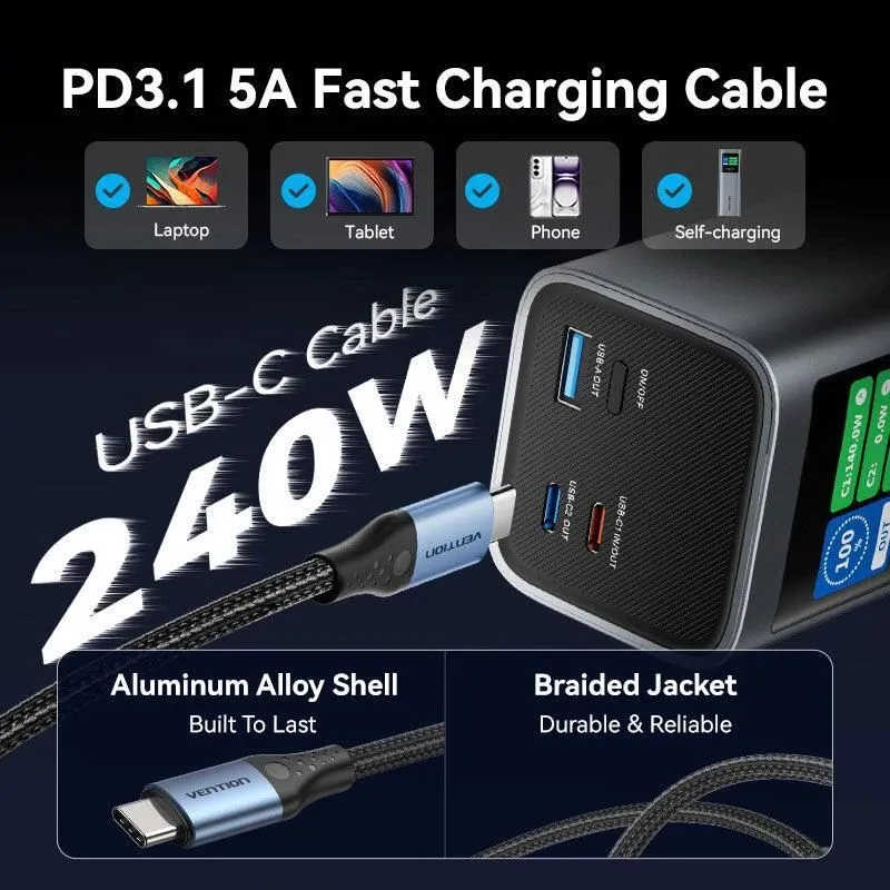 Power bank usb 27000mah 140w-fkeh0 vention