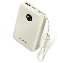 Power bank usb 10000mah 22.5w-beige fkan0-c vention