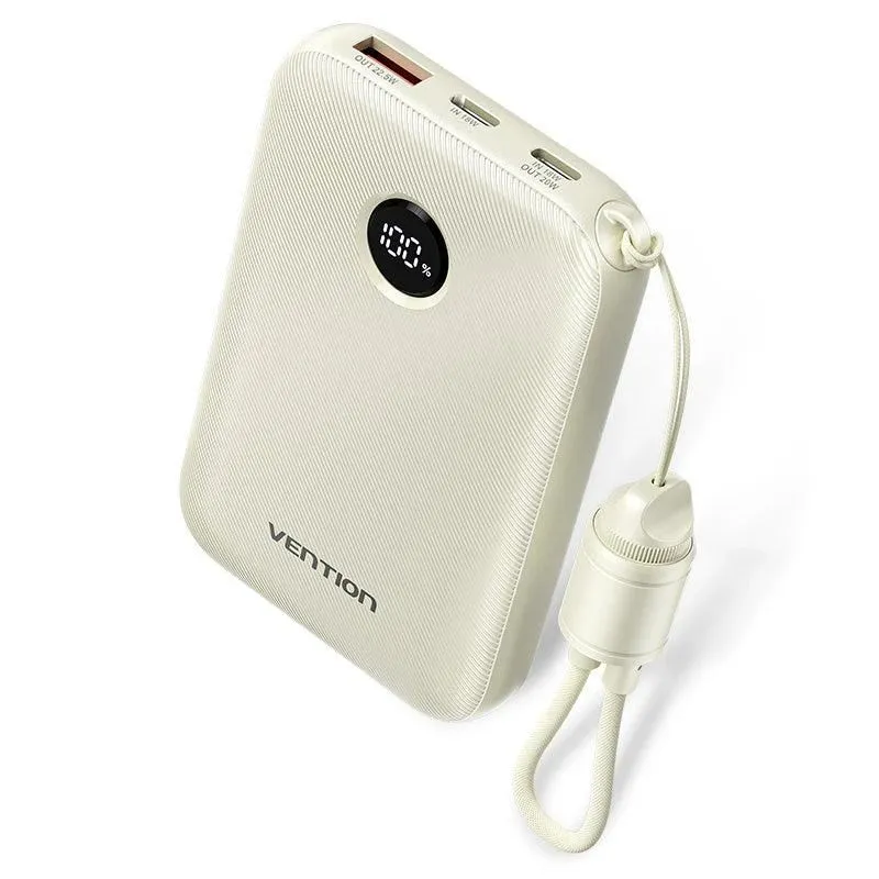 Power bank usb 10000mah 22.5w-beige fkan0-c vention