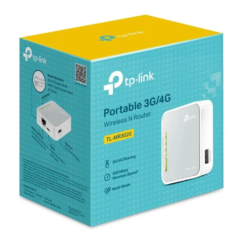 Wrl 3g-4g router 150mbps-portable tl-mr3020 tp-link