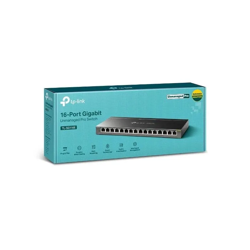 Switch-TP-LINK-Desktop-pedestal-16x10Base-T - 100Base-TX - 1000Base-T-TL-SG116E