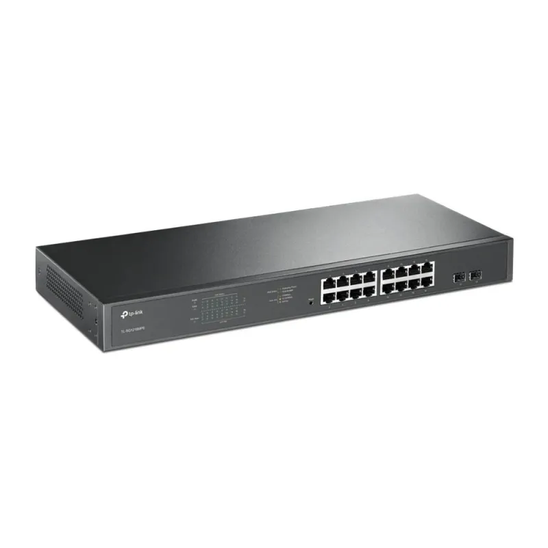 Switch-TP-LINK-TL-SG1218MPE-Desktop-pedestal-Rack-16x10Base-T - 100Base-TX - 1000Base-T-PoE+ ports 16-192 Watts-TL-SG1218MPE