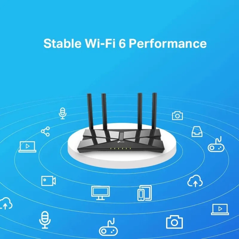 Wireless Router-TP-LINK-Wireless Router-1500 Mbps-Wi-Fi 6-IEEE 802.11a-IEEE 802.11 b-g-IEEE 802.11n-IEEE 802.11ac-IEEE