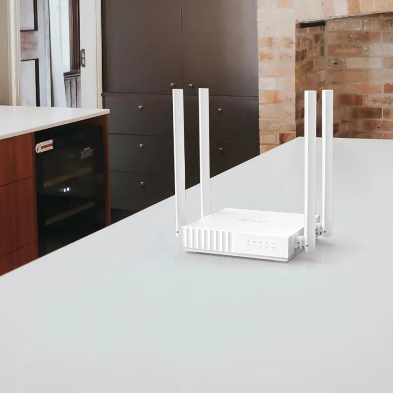 Wireless Router-TP-LINK-Wi-Fi 5 ,802.11ac,-Data speed 433 Mbit-s-Ethernet WAN Yes-Ethernet LAN Yes-5xLAN ports-ARCHERC24
