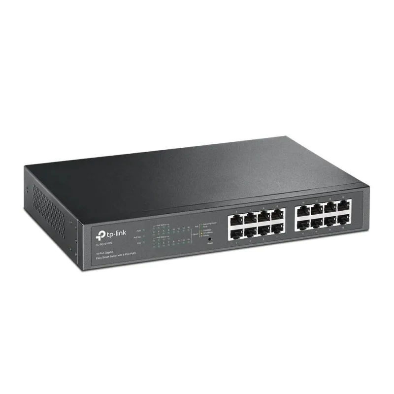 Switch-TP-LINK-Desktop-pedestal-16x10Base-T - 100Base-TX - 1000Base-T-PoE+ ports 8-TL-SG1016PE