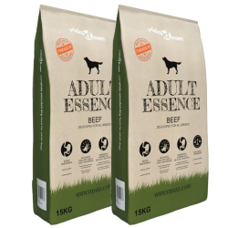 vidaXL suņu sausā barība, Adult Essence Beef, 2 gab., 30 kg