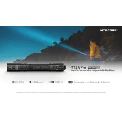Flashlight mh series-1000 lumens mt2a pro nitecore