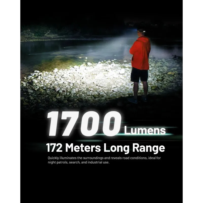 Headlamp nu series 1700 lumens-nu45 nitecore