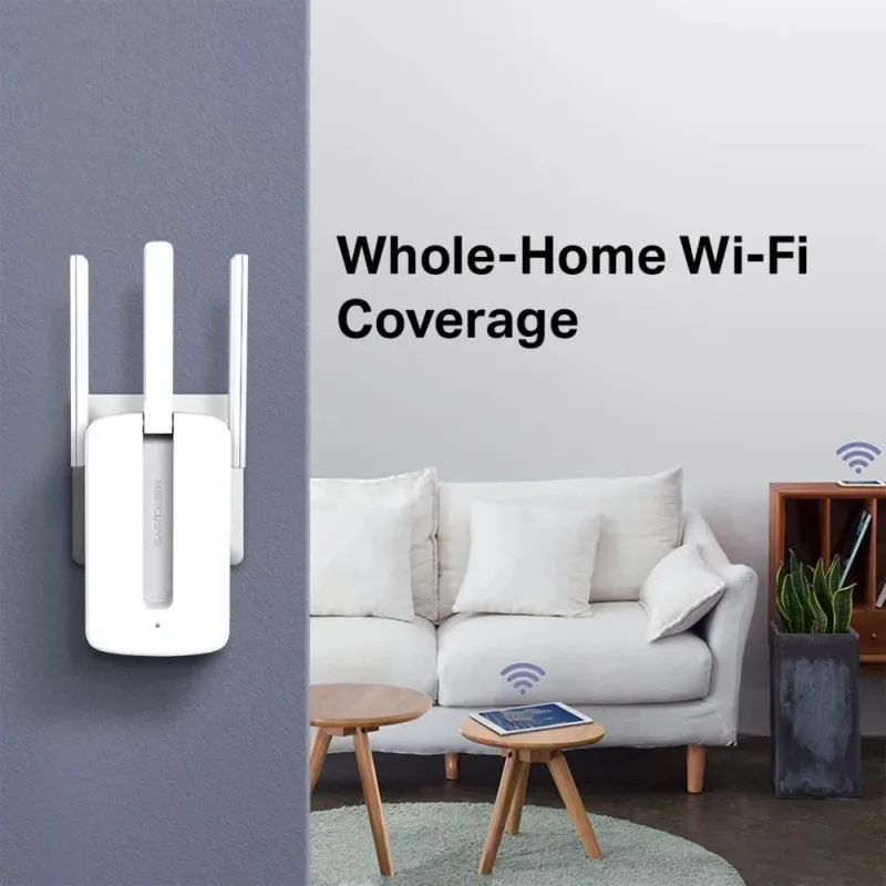 Mercusys - Wi-Fi Range Extender - MW300RE - 802.11n - 2.4GHz - 300 Mbit-s - no PoE - Antenna type 3xExternal