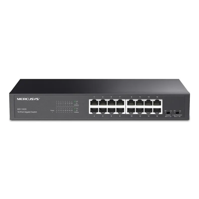 Switch-MERCUSYS-MS116GS-16x10Base-T - 100Base-TX - 1000Base-T-MS116GS
