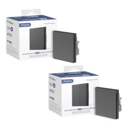 Smart home wired switch single-ws-euk01 grey aqara