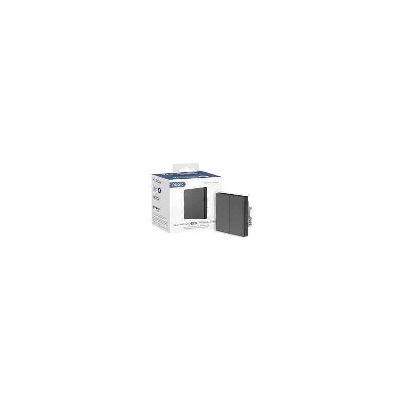 Smart home wrl switch-double ws-euk04 grey aqara