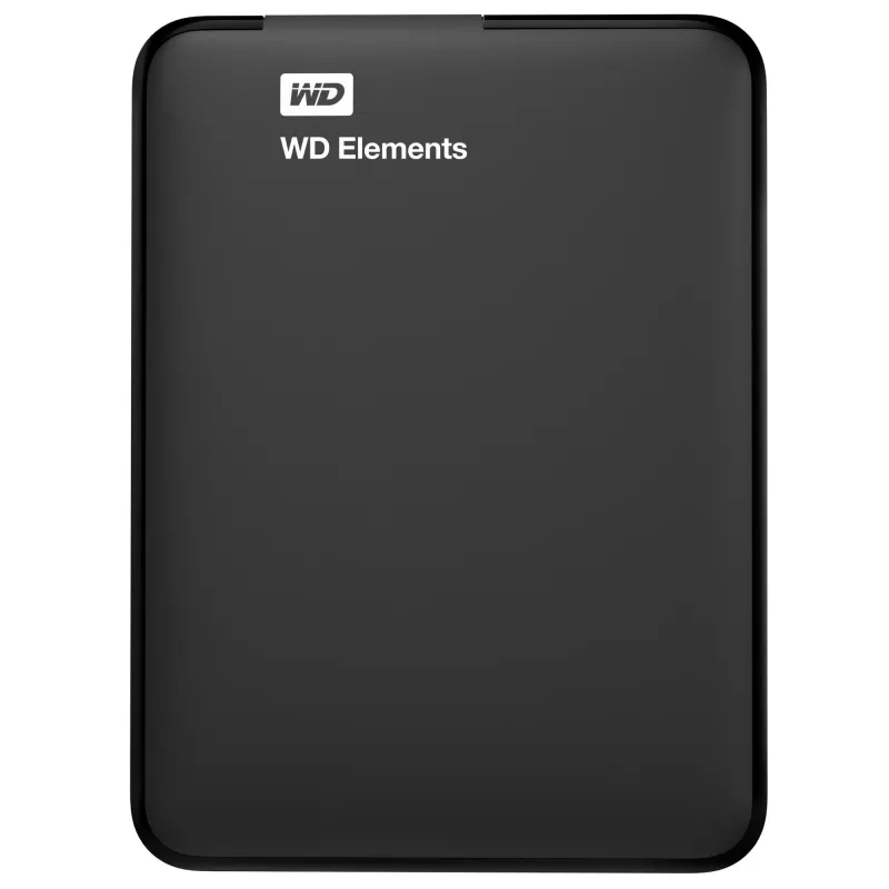 External HDD-WESTERN DIGITAL-Elements Portable-2TB-USB 3.0-Colour Black-WDBU6Y0020BBK-WESN
