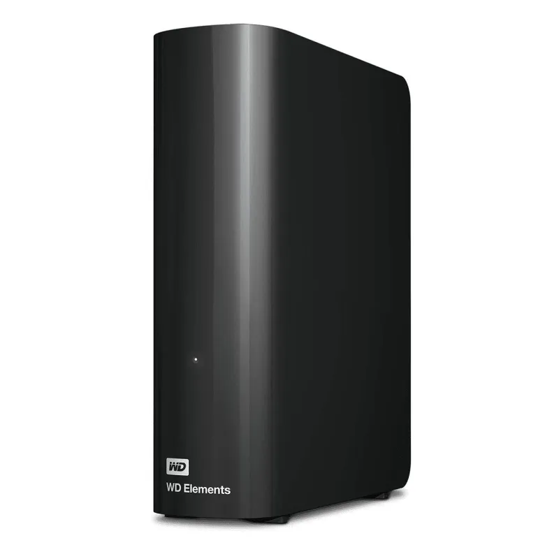 External HDD-WESTERN DIGITAL-Elements Desktop-10TB-USB 3.0-Drives 1-Black-WDBWLG0100HBK-EESN