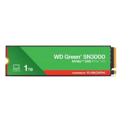 SSD-SANDISK-150xTBW rating-MTBF 1.75 h-NVMe Yes-PCI Express 4.0-M.2-1000 GB-POWERED BY SANDISK-Green-WDS100T4G0E