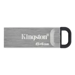 Kingston - USB Flash Drive - DataTraveler Kyson - 64 GB - USB 3.2 Gen 1 - Black-Grey