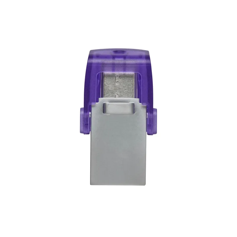 Kingston - DataTraveler - DT Micro Duo 3C - 256 GB - USB Type-C and Type-A - Purple